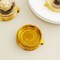 50 Gold 3" Round Mini Cupcake Boxes with Clear Dome Plastic Favor Holders